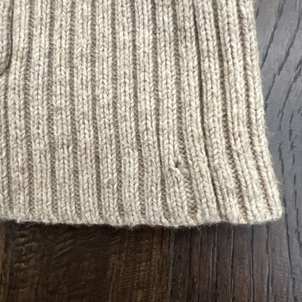 Eddie Bauer Seattle‎ Sweater Womens Med Beige Fair Isle Cardigan Buttons Pocket - Picture 9 of 9